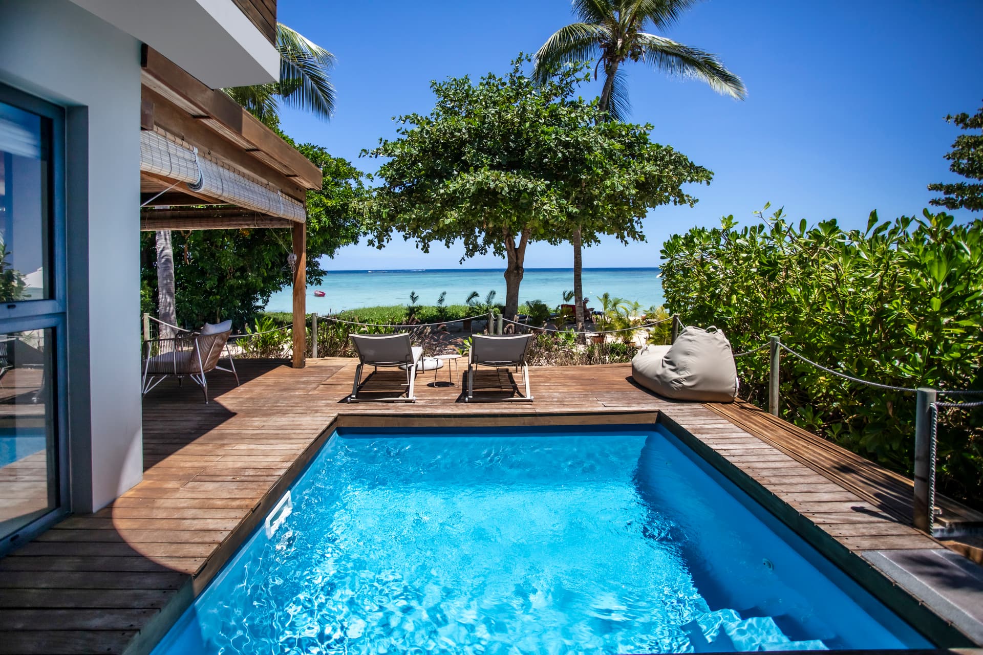 Villa en bord de mer avec piscine privée